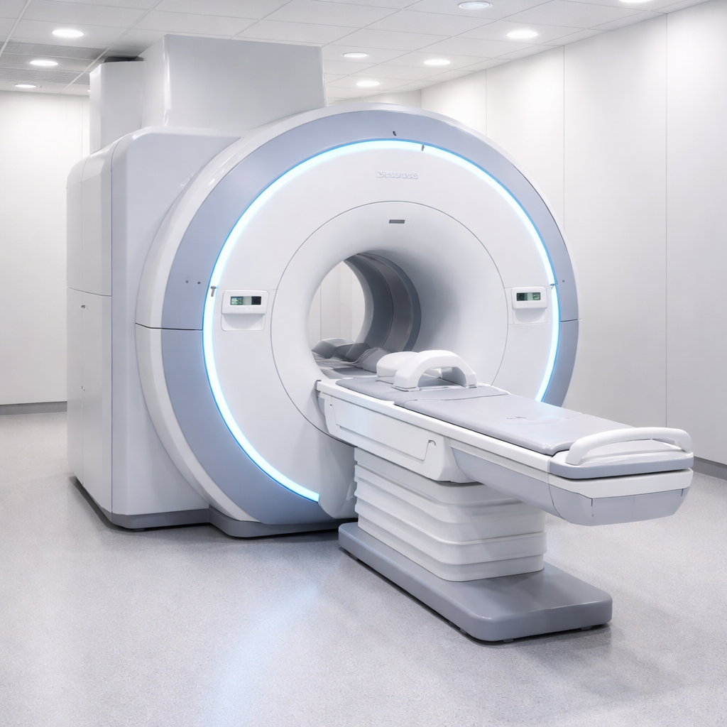 sala de imagem com máquina de rm